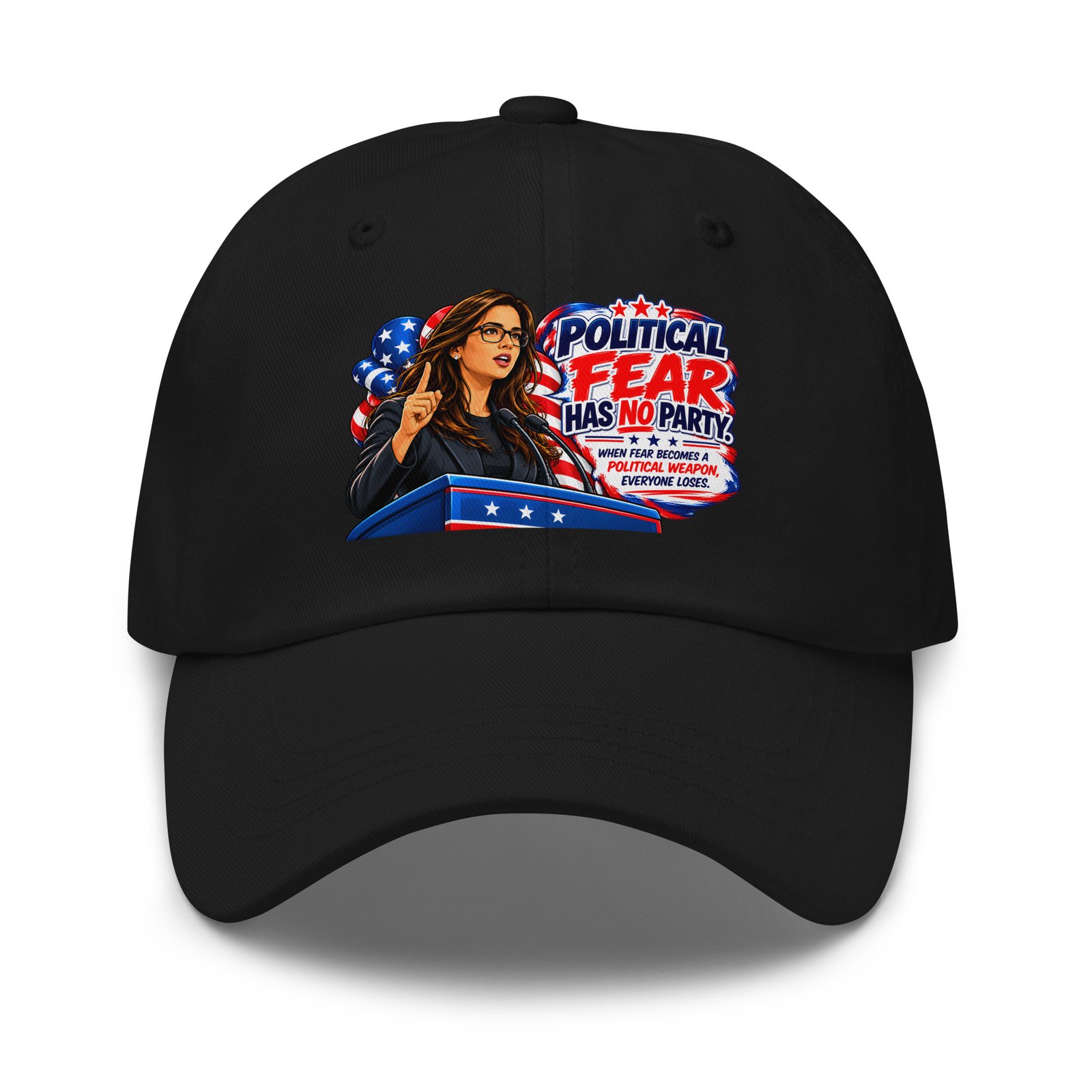 Political Fear Has No Party – Hat classic dad hat black front 6ada253c6fe13.jpg